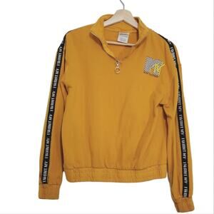 MTV | Pullover Graphic Sleeve Stripe Retro Sweatshirt